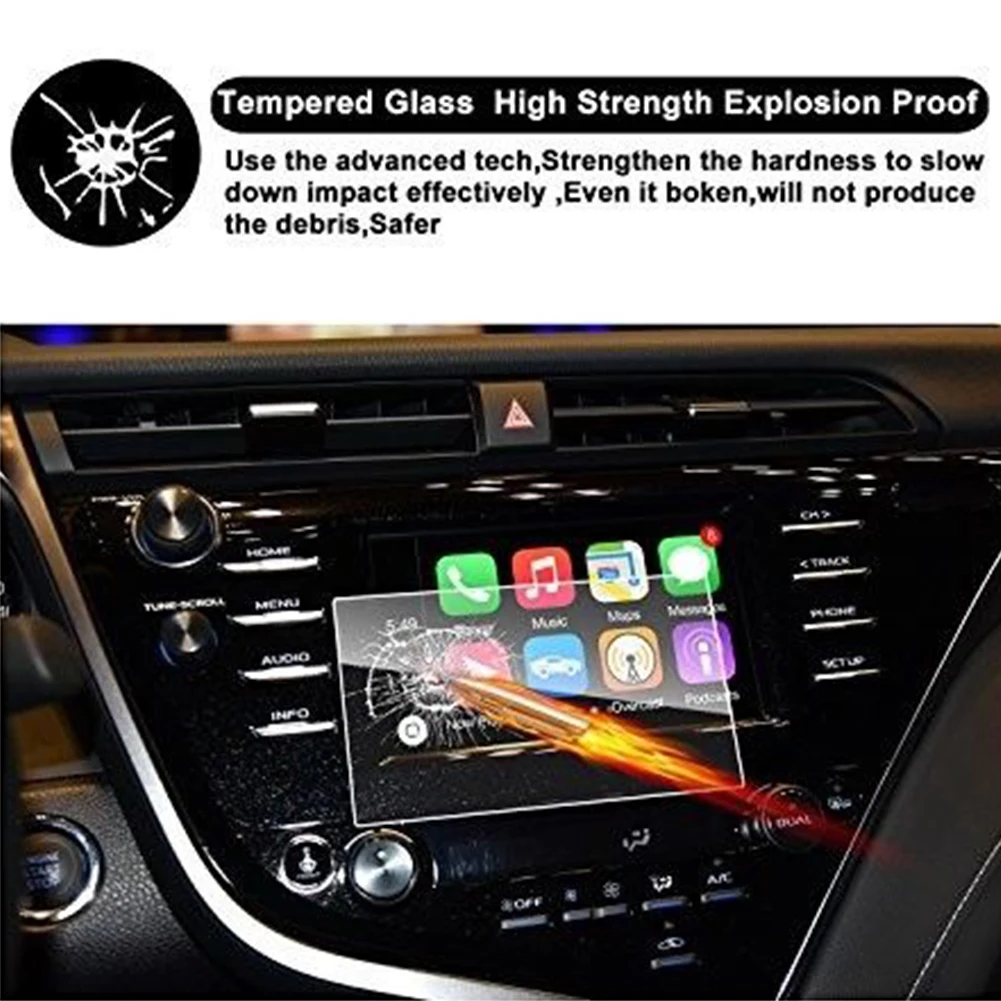 7 дюймов Защитная пленка против царапин прозрачное закаленное стекло gps дисплей экран протектор автомобильный навигатор для 18 Camry