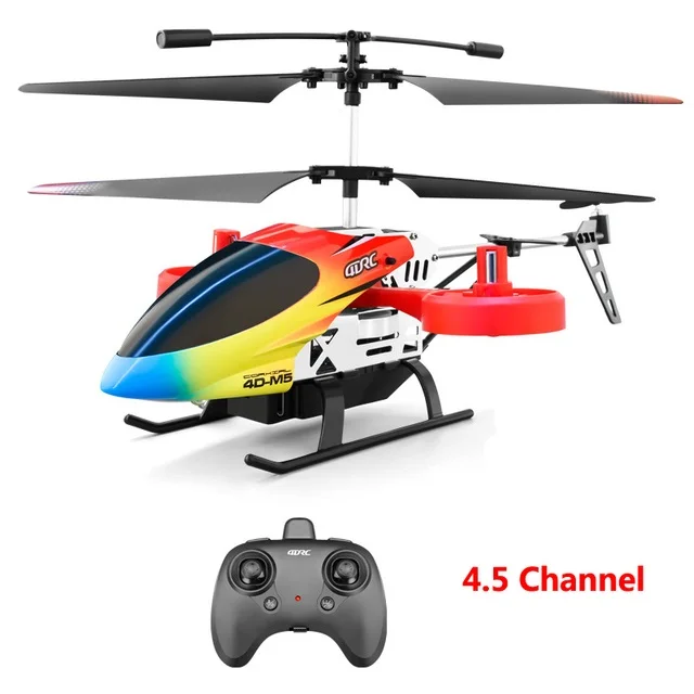 Silde Stunt Filght RC Heilcopter 4.5CH 20Min Alloy Body 100M Intelligent Gyroscope Speed Switch Cool Lighting Remote Control Toy model helicopter RC Helicopters