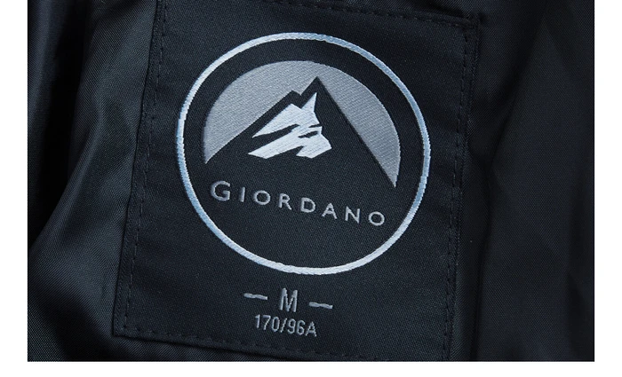 Giordano мужская осенняя куртка с длинными рукавами и застежкой на молнии, данная модель имеет несколько цветовых решений