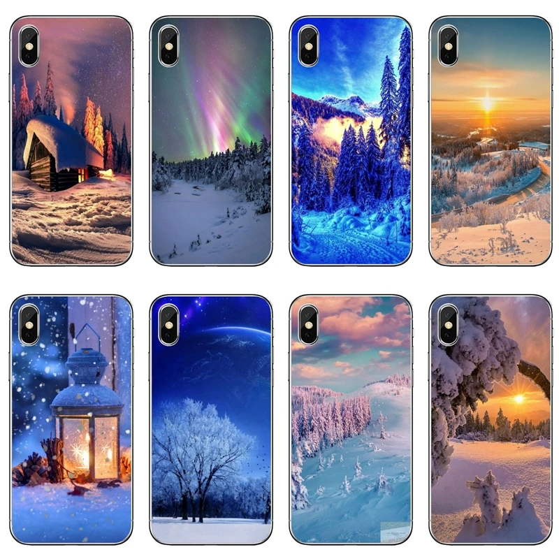 Пейзаж Зима Снег силиконовый чехол для мобильного телефона Xiaomi Redmi 9T 9C 9A 7 7A K20 6 6A S2