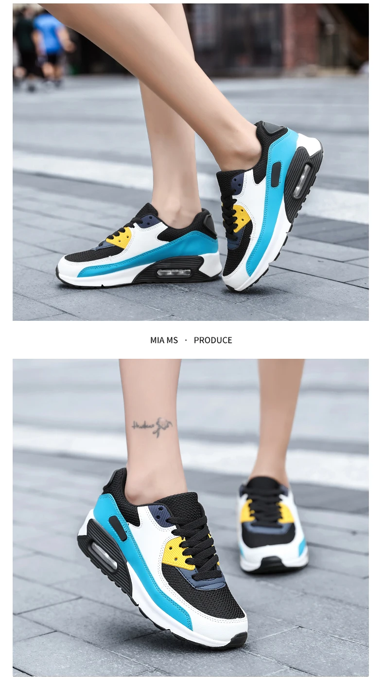 Sxclaee Air Cushion Men Casual Shoes Breathable Comfortable Mesh Lining Sneakers Sweat-absorbent Deodorant Sports Shoes Size 47