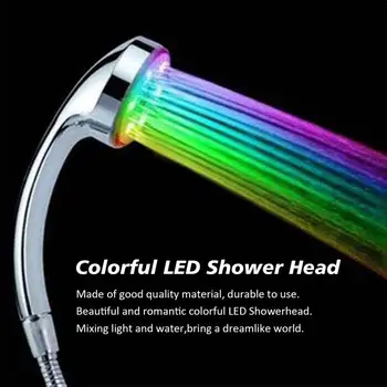 

7 Color LED Shower Head No LED Rainfall Changing Shower Head pressure Automatic Waterfall Shower Single Bathroom Showerhead