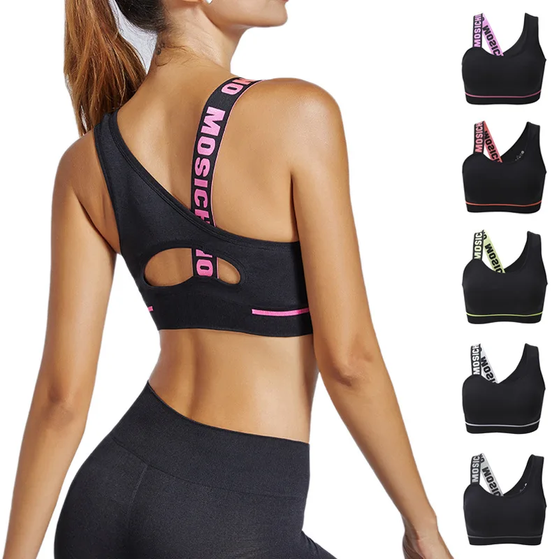 Yoga Bras Sportswear Tops Gym-Bra Workout Women Fitness Running Cross-Vest Athleisure