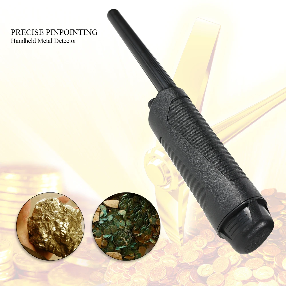 

Handheld Metal Detector Pinpointer with Holster Hunting Unearthing Tool Accessories Buzzer Vibration Adjustable Sensitivity