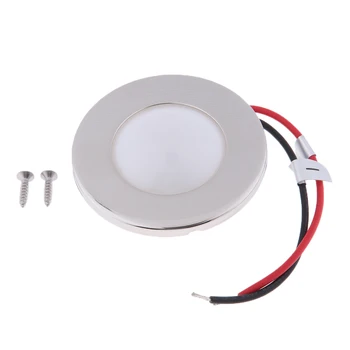 

Boat RV Interior 12V LED White Ceiling Light Flush Mount Dome Cabinet Light