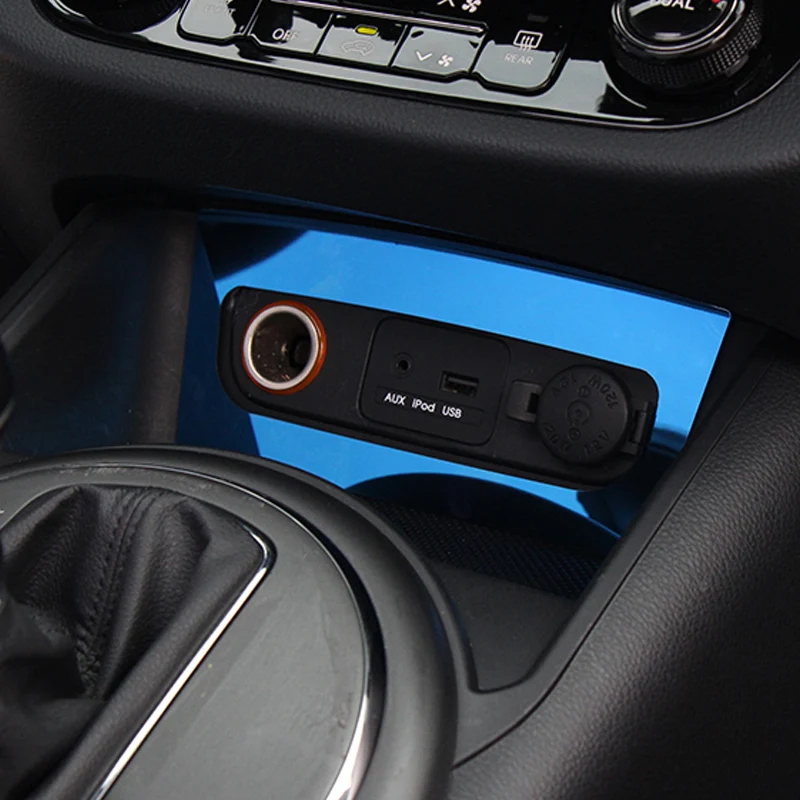 Car clgarette lighter panel cover decoration sticker fit for KIA Sportage R SL 2011 2012 2013 2014 2015 2016 Accessories styling |