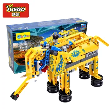 

Yuego213PCS Children's DIY Animal Toy Series Blocks Elephant