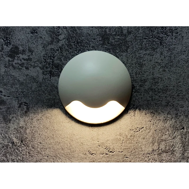 White round LED lamp to illuminate the steps of the stairs 3W, Neutral white, Aluminium, Steps Light, Ladder light