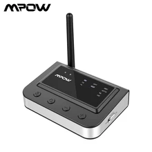Mpow Bluetooth 5,0 приемник передатчик 3 в 1 Aptx HD Bluetooth адаптер Оптический RCA 3,5 мм AUX для ТВ ПК домашняя/Автомобильная аудиосистема