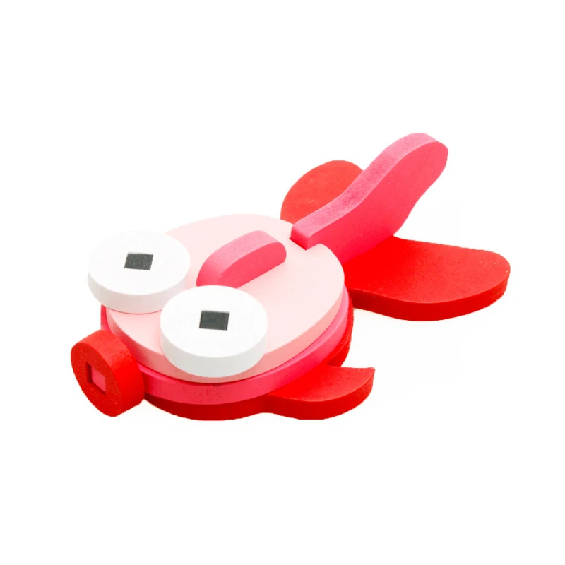 Детская игрушка деревянная головоломка деревянная 3D головоломка для детей Детские Мультяшные животные Пазлы обучающая игрушка - Цвет: 12