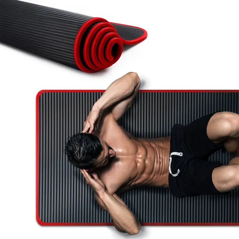 

10mm Thickened Yoga Mat 183X61cm High Quality NRB Non-slip Fitness Gym Mats Sport For Tasteless Pilates Gym Exercise Network Bag