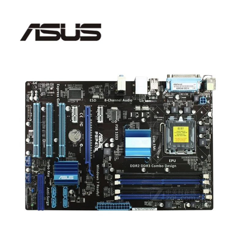 Материнская плата для Asus P5P41C G41 Socket LGA 775 Q8200 Q8300 DDR3 оригинальная б/у материнская