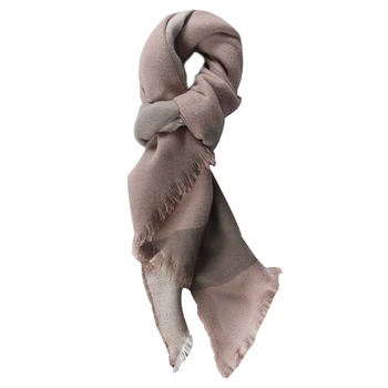 

2019 Designer New Knitted Spring Winter Women Scarf Plaid Warm Cashmere Scarves Shawls Luxury Brand Neck Bandana Lrregular Scarf