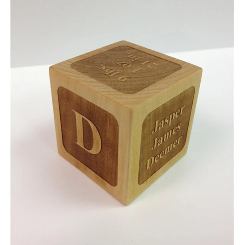 personalized baby block keepsake