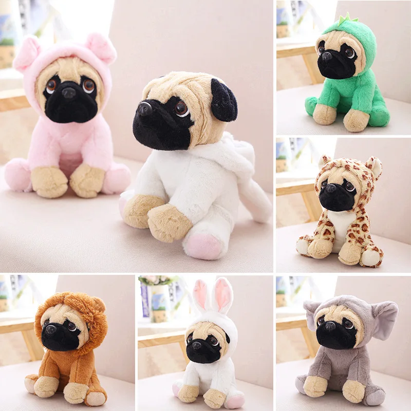 

Animals toy Pug Dog Plush Toys Dogs Dinosaur Rabbit Elephant lion Sheep leopard Stuffed Dolls Fast logistics Wholesale offer