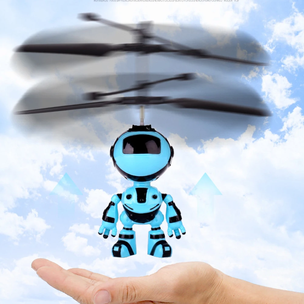 Игрушки Инфракрасный индукционный Квадрокоптер игра ручной контроль Дрон открытый Летающий вертолет подарок детский мини робот дизайн