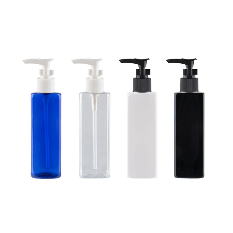 

250ml x 25 Empty Square Plastic Bottle With Bayonet Lotion Pump 250cc Shampoo Bottles Shower Gel Liquid Soap Containers Brown