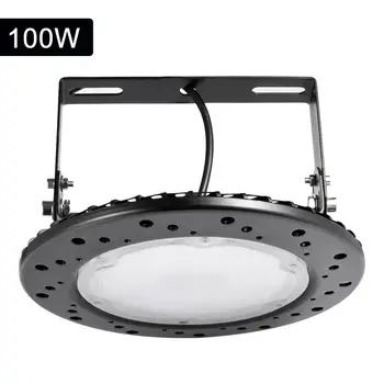 

2pcs UFO Lamp D5 Style 100W 220V Waterproof Round Warehouse Workshop Garage Industrial Lamp Stadium Market Airport