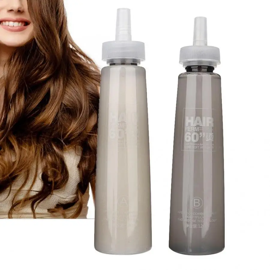 

Hairdressing Supplies 2pcs 120ml Professional Long Lasting Perm Water Hair Perm Liquid for Hair Salon Hair Salon Accessories