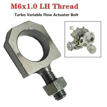 

Mayitr 1pc M6 x 1.0 Left Hand Thread Car Auto Grade 8 Turbo Variable Flow Actuator Eye Bolt Nut VGT Rod End For Acura RDX