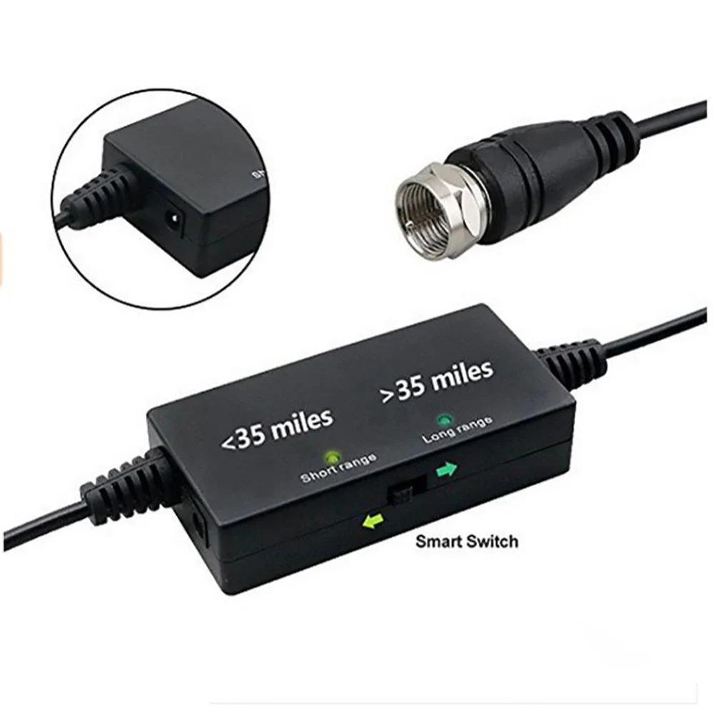 80 Miles Range Low Noise Easy Install Moisture Protection Indoor High Performance Digital Detachable 4K HD TV Antenna Ultra Thin