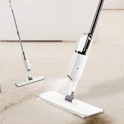 Floor Sprayer Mop Magic Lazy Mops For Home Household Floor Cleaning Hand-free Squeeze Mops With 3Pcs Replacement Microfiber Pads