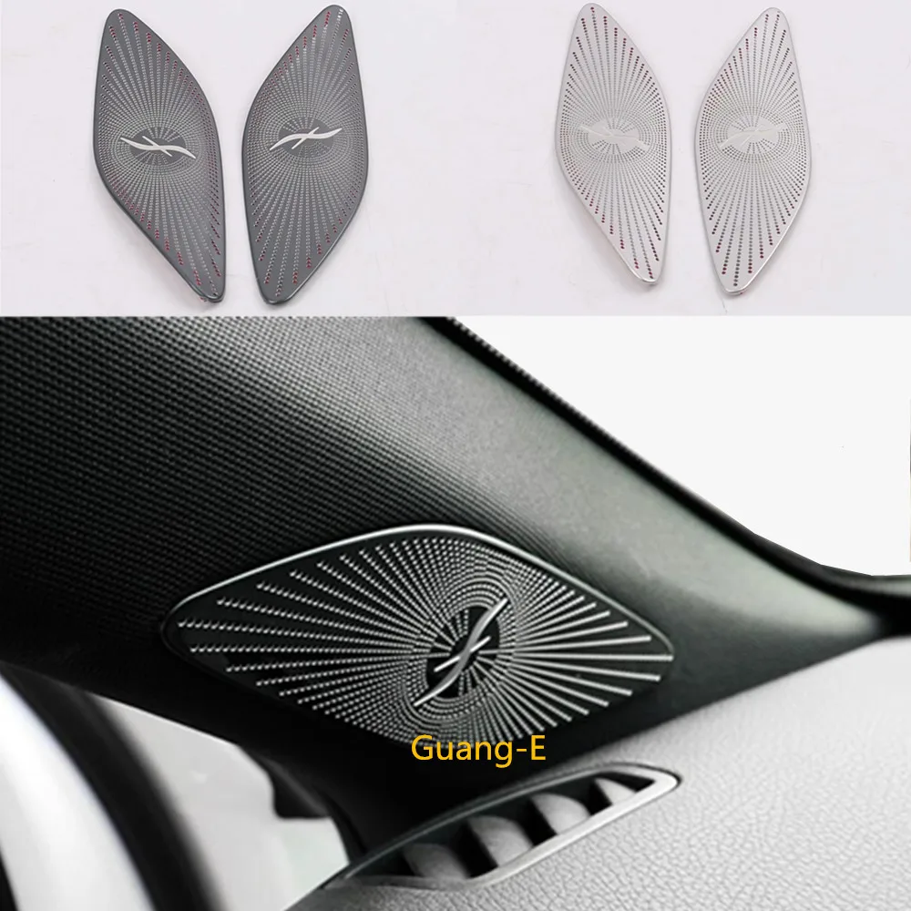 

Car Front A Column Frame Triangle Audio Speak Sound Ring Circle Cover For Mercedes Benz A Class W177 A180 A200 A250 2019 2020