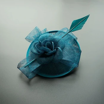 

Ladies Fascinators Millinery Hat Party Wedding Sinamay Hat Wide Brim Fedora Kentucky Derby Headpiece Church Hair Accessories