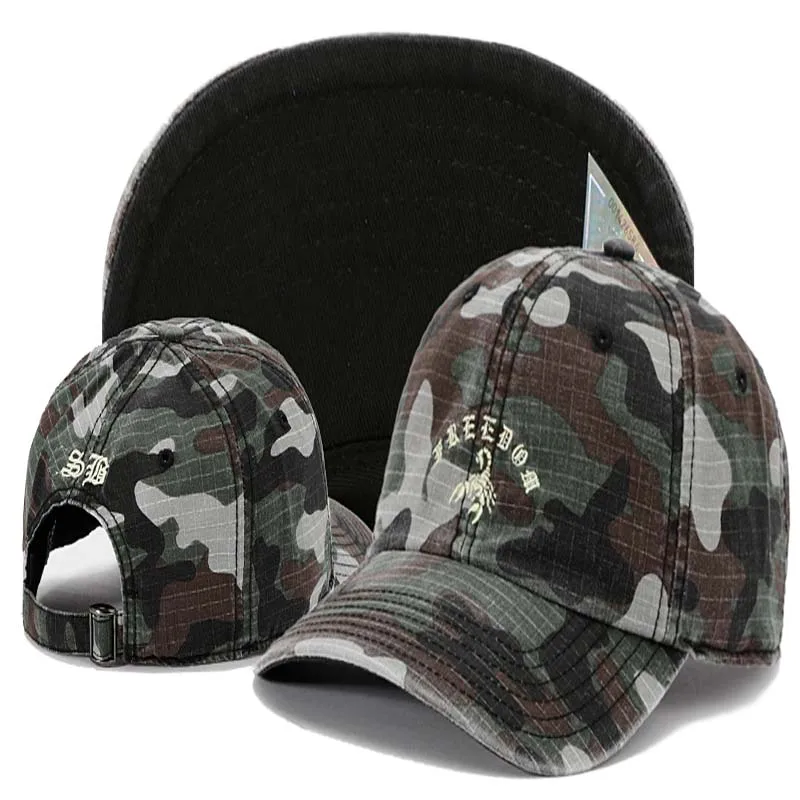 Unisex Men Women Camouflage Baseball Cap Snapback Hat Hip-Hop Adjustable Cap