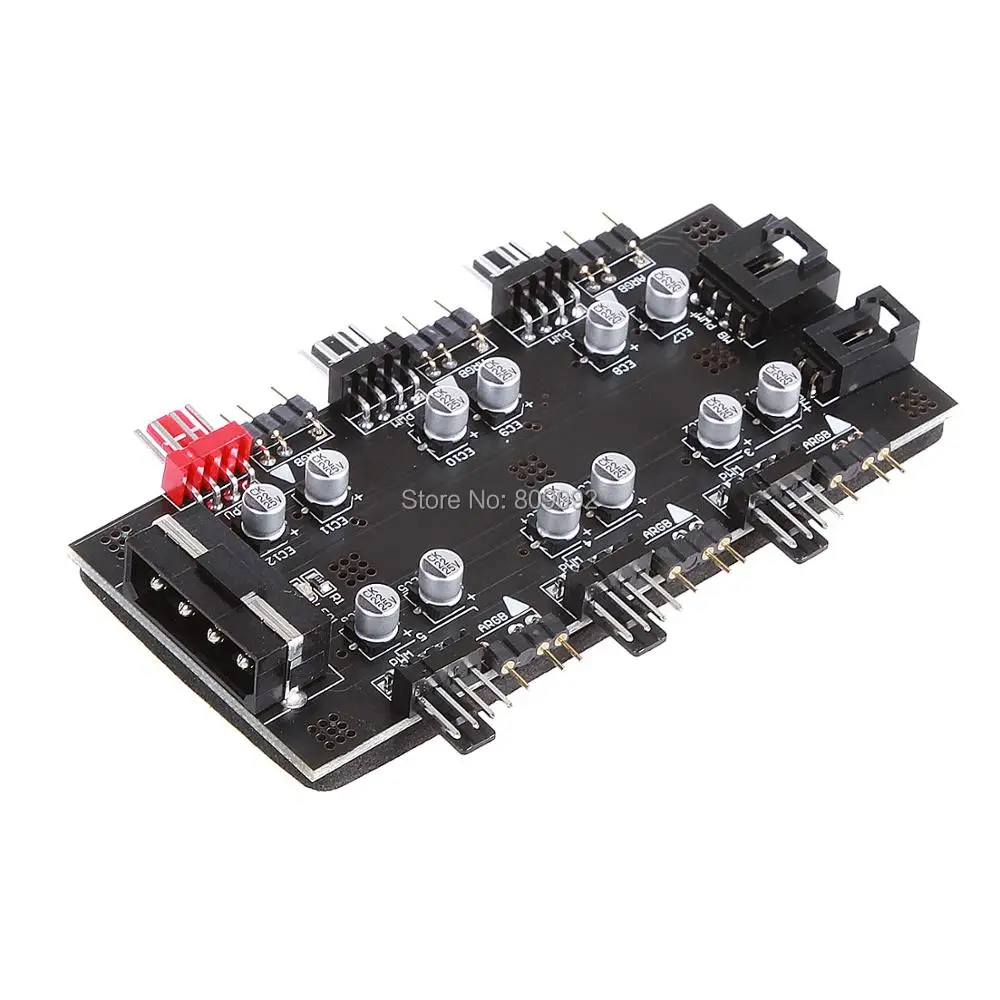 Расширитель для устройств IDE/SATA 1-6 Way PWM /ARGB 4-штырьковые вентиляторы охлаждения