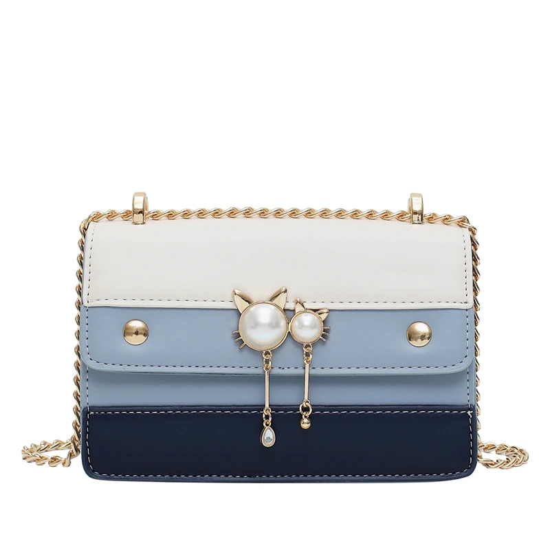 

Women's Pearl Crossbody Ms. 2019 High Quality PU Leather Famous Brand Luxury Handbag Designer Sac A Main Lady Ladies Shoulder Ba