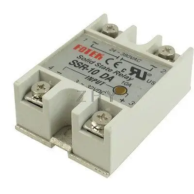 

SSR-10DA Rectangular Single Phase Solid State Module Relay 10A