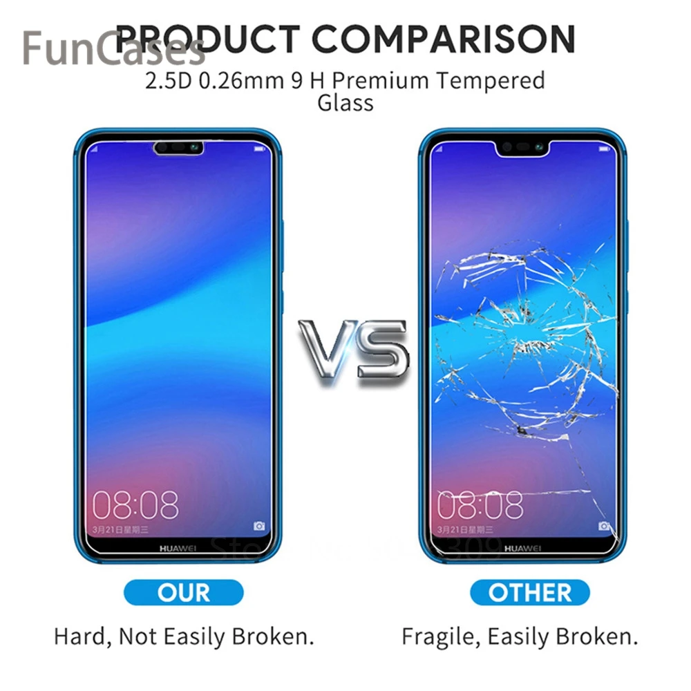 2 шт закаленное стекло для huawei honor 10 9 8X P20 lite стекло для huawei P30 P20 lite Y6 Y9 P Smart mate 20 защита экрана