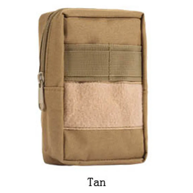 Tan Уличная Сумка MOLLE многоцелевой Компактный Тактический поясные сумки маленький Универсальный чехол с защитой от воды EDC чехол для телефона - Цвет: Tan