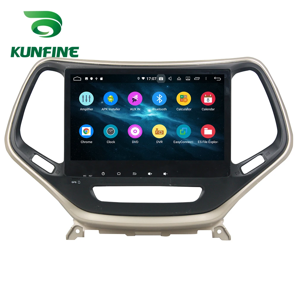 Discount Android 9.0 Octa Core 4GB RAM 64GB ROM Car DVD GPS Navigation Multimedia Player Car Stereo for Jeep Cherokee 2016 2017 Radio 3