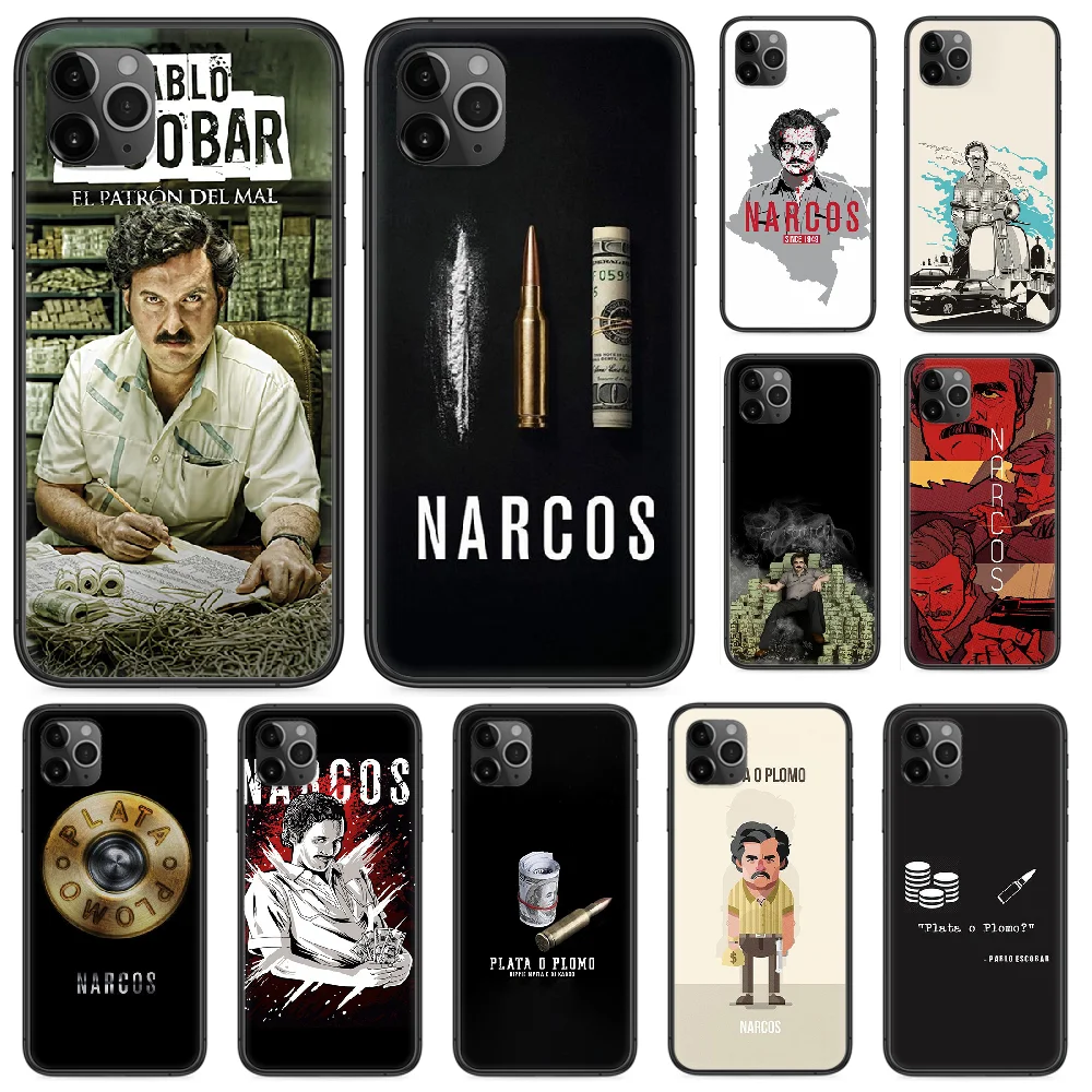 Narcos Drug lord Phone case For iphone 4 4s 5 5S SE 5C 6 6S 7 8 plus X XS XR 11 PRO MAX 2020 black bumper 3D waterproof pretty 