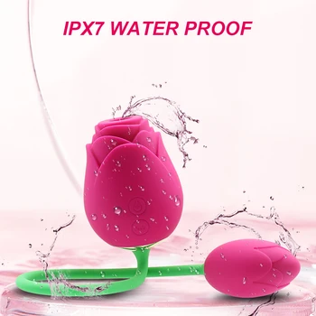 Rose Shape Clitoral Sucking Vibrator Powerful Clitoris Stimulator Vacuum Sucker Female Love Vibrating Eggs Sex Toy for Adults 18 6