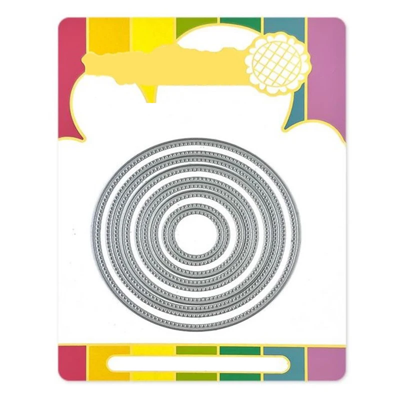 New Circle Round Nesting Metal Cutting Dies for DIY Crafts Handmade Christmas Festival Greeting Cards No Clear Stamps Sets 2021 | Дом и сад