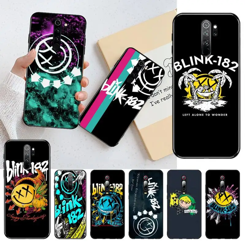 Панк-рок-группа Blink 182 мягкий силиконовый черный чехол для телефона Redmi Note 9 8 8A 8T 7 6