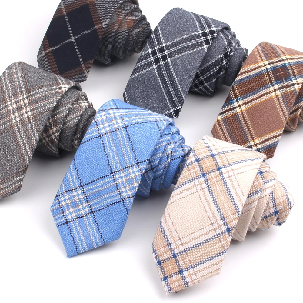 Fashion-Cotton-Neck-Ties-For-Men-Women-Casual-Plaid-Tie-For-Boys-Girls ...