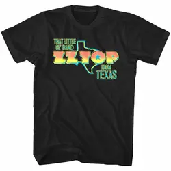 Официальный ZZ Топ Little Rock Band из Техаса Мужская футболка из хлопка Забавные топы с круглым вырезом Футболка