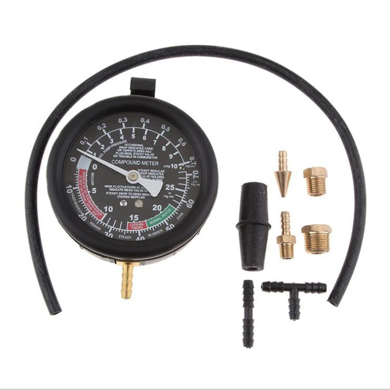 TU-1 vacuum pressure gauge for automobile testing engine fuel system seal failure vacuum gauge