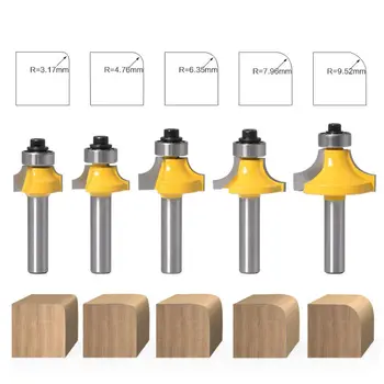 

8mm Shank Round Over Router Bit Carbide Carpentry Milling Cutter Woodworking