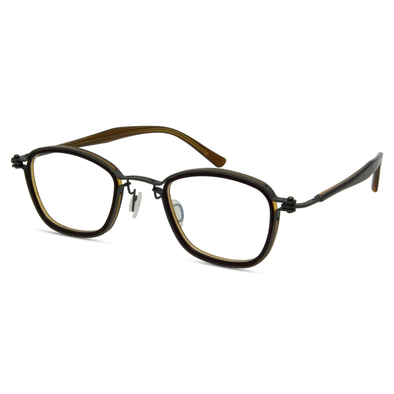 

Retro Metal Square Myopia Glasses For Women And Men, Lightweight And Convenient Glasses, Vision Care, Diopter -1.00~-4.0
