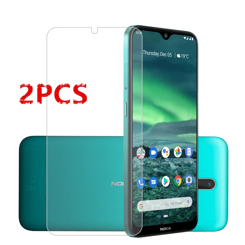 

2PCS For Nokia 2.3 Glass For Nokia 2.3 Tempered Glass Film Full Glue Hard Phone Screen Protector Protective Glass for Nokia 2.3