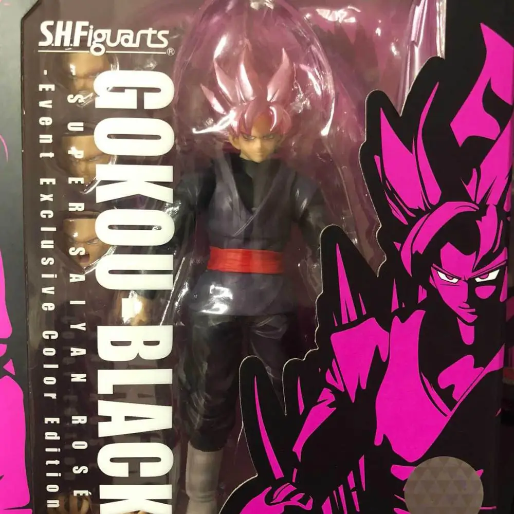 Tronzo Original Bandai Tamashii Nations Dragon Ball Event Exclusive Zero EX Gogeta SHF Goku Black SSJ Rose PVC Action Figure Toy - Color: Zamasu SSJ Rose SHF