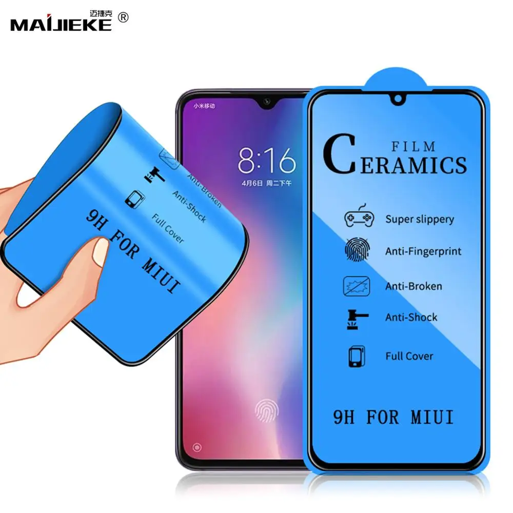 

10PCS Redmi 7 pro 7A 9D Ceramic Film for XIaomi mi 9T mi 9 se CC9 CC9e A3 mi 8 Redmi Note 7 pro K20 pro A2 lite Screen Protector