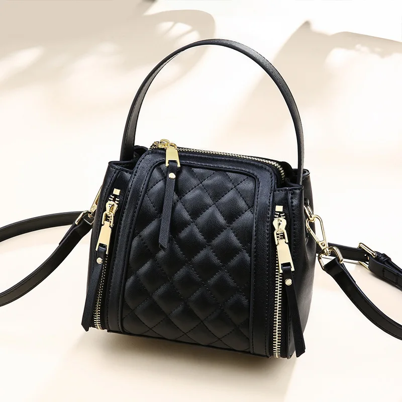 

2020 Genuine Leather Female Hundred Hand Bag Chaoringge Single Shoulder Package Oblique Satchel