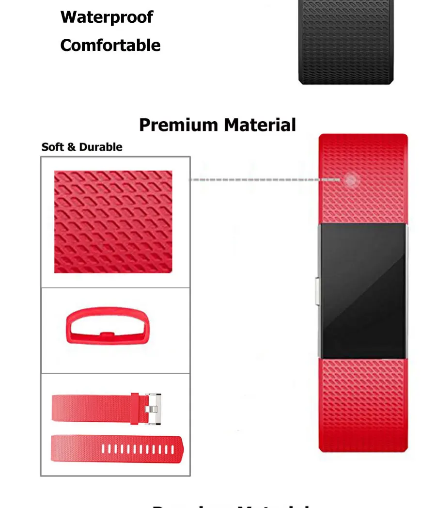 12 цветов, мягкий браслет, ремешок на запястье, сменный ремешок для часов, для браслета FitBit Charge 2, умные аксессуары
