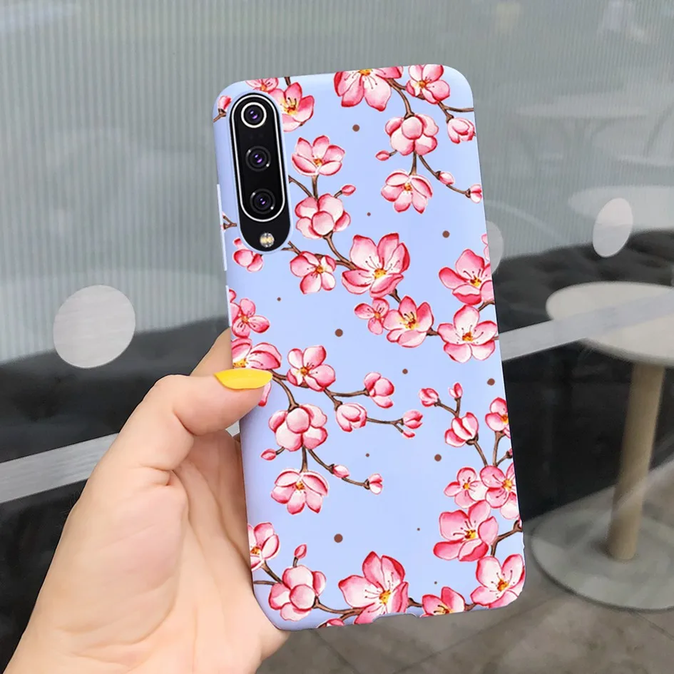 phone carrying case Flower TPU Case For Xiaomi Mi 9 Daisy Cover For Xiaomi Mi 9 SE Phone Case For Xiomi Mi 9 Mi9 Lite Mi9Lite SE Soft Protect Bumper mobile phone pouch